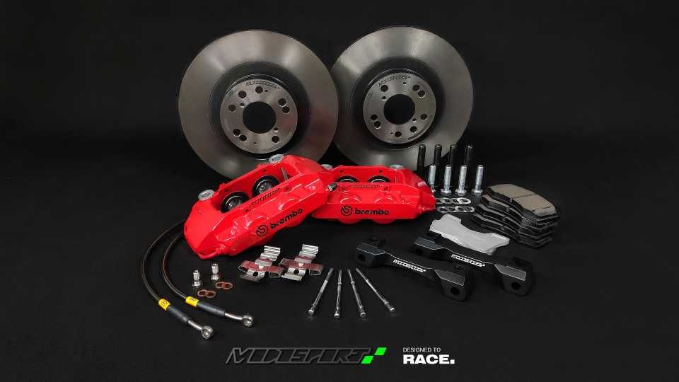 MODOSPORT kit Travagem BREMBO 4P CLIO 2 RS, GOLF 5 6, AUDI A3, ASTRA