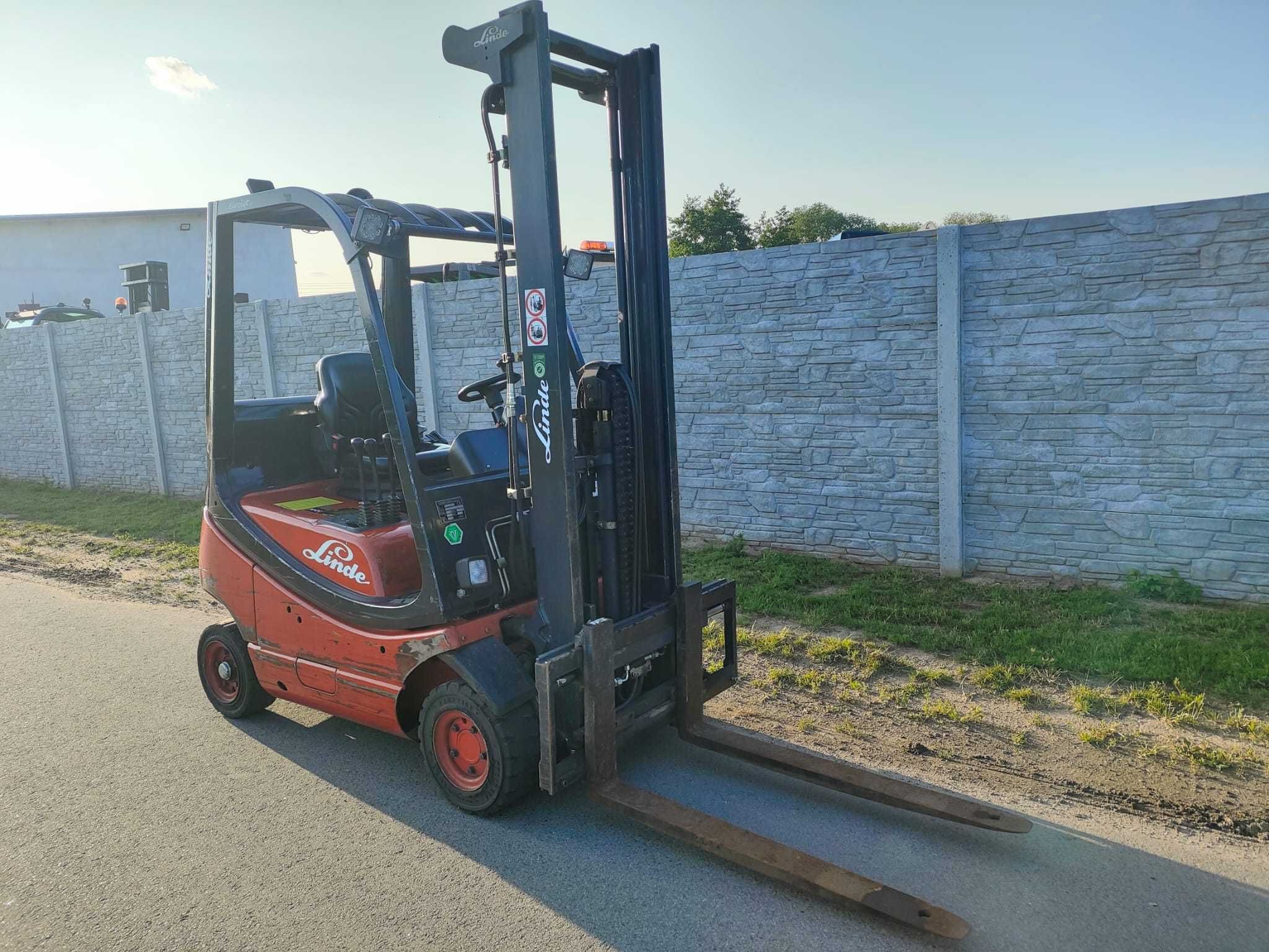 Wózek widłowy Linde H16, wolny skok, widlak, ładowarka