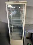 Vitrine de frio branca / vidro / 4 prateleiras