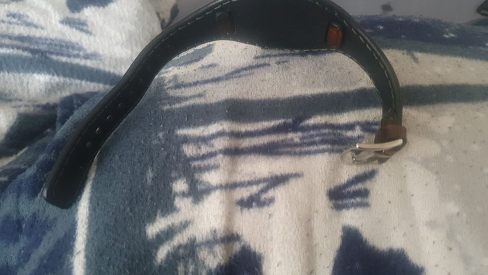 Pasek do zegarka z podkładką jednoczęściowy .18mm skóra naturalna