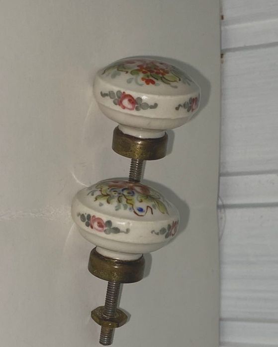Puxadores antigo porcelana francesa