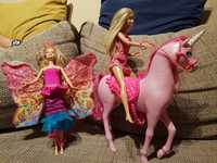Barbie na koniu + Barbie ze skrzydłami zestaw