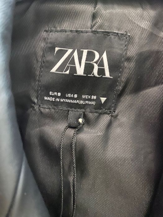 Zara піджак екокожа