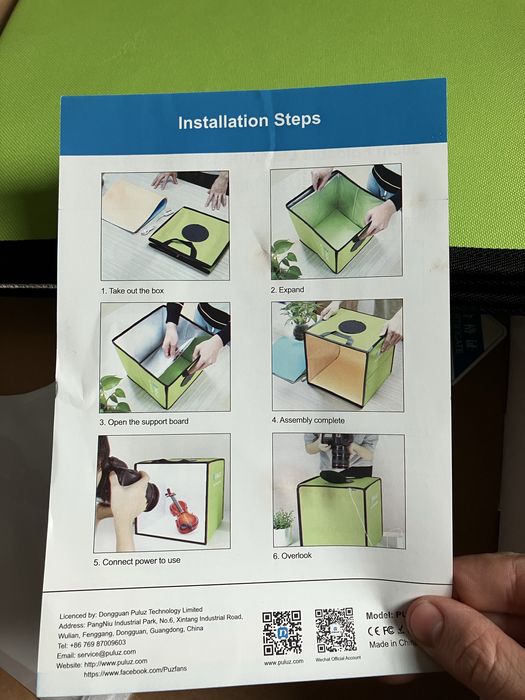 Sprzedam fotobox z lampką LED
