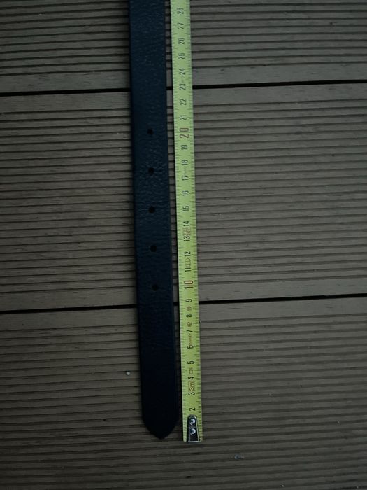 Tommy Hilfiger skórzany pasek r. 85 granat