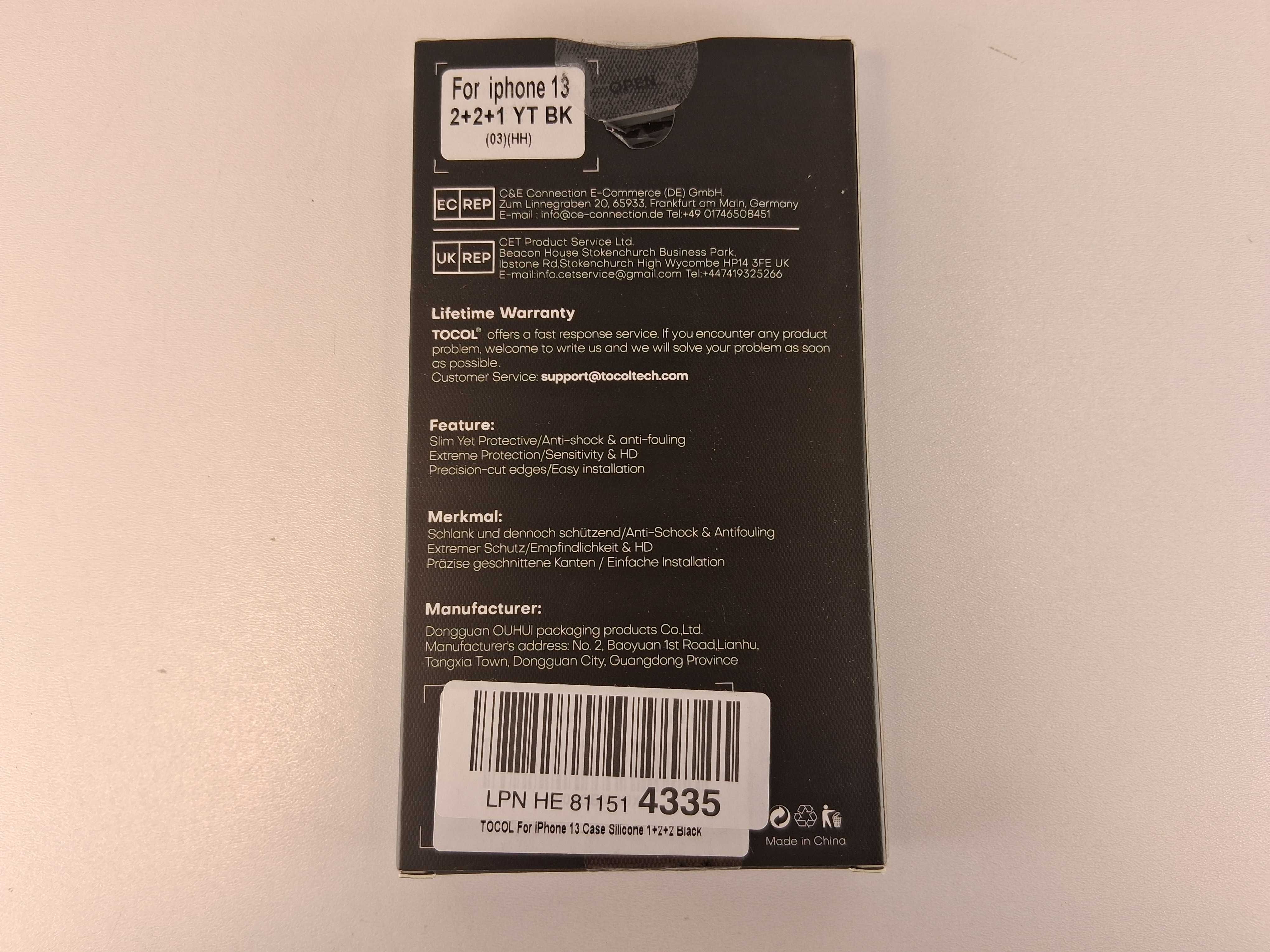 Y151 Etui Tocol oraz Szkła Hartowane do iPhone 13