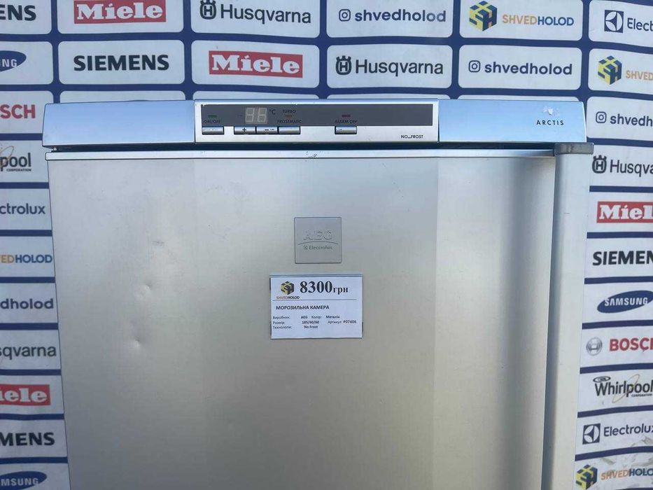 Морозильна камера AEG Electrolux б/в 180cм металік суха замороз #07406