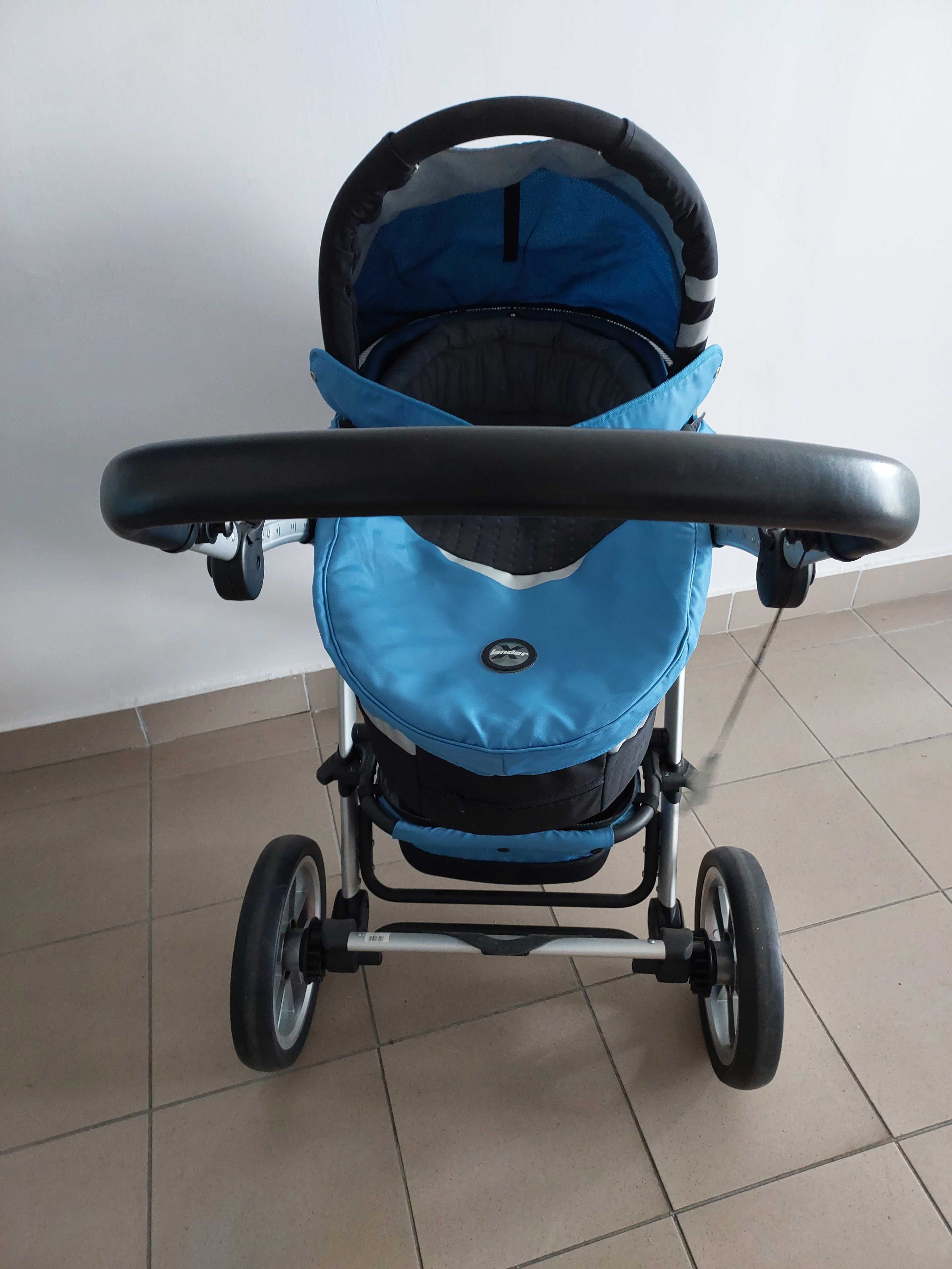 Wózek spacerówka + gondola + kubek + śpiworek Xlander xv 2w1 Nowy