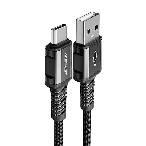 Acefast kabel USB - USB Typ C 1,2m, 3A czarny (C1-04 black)