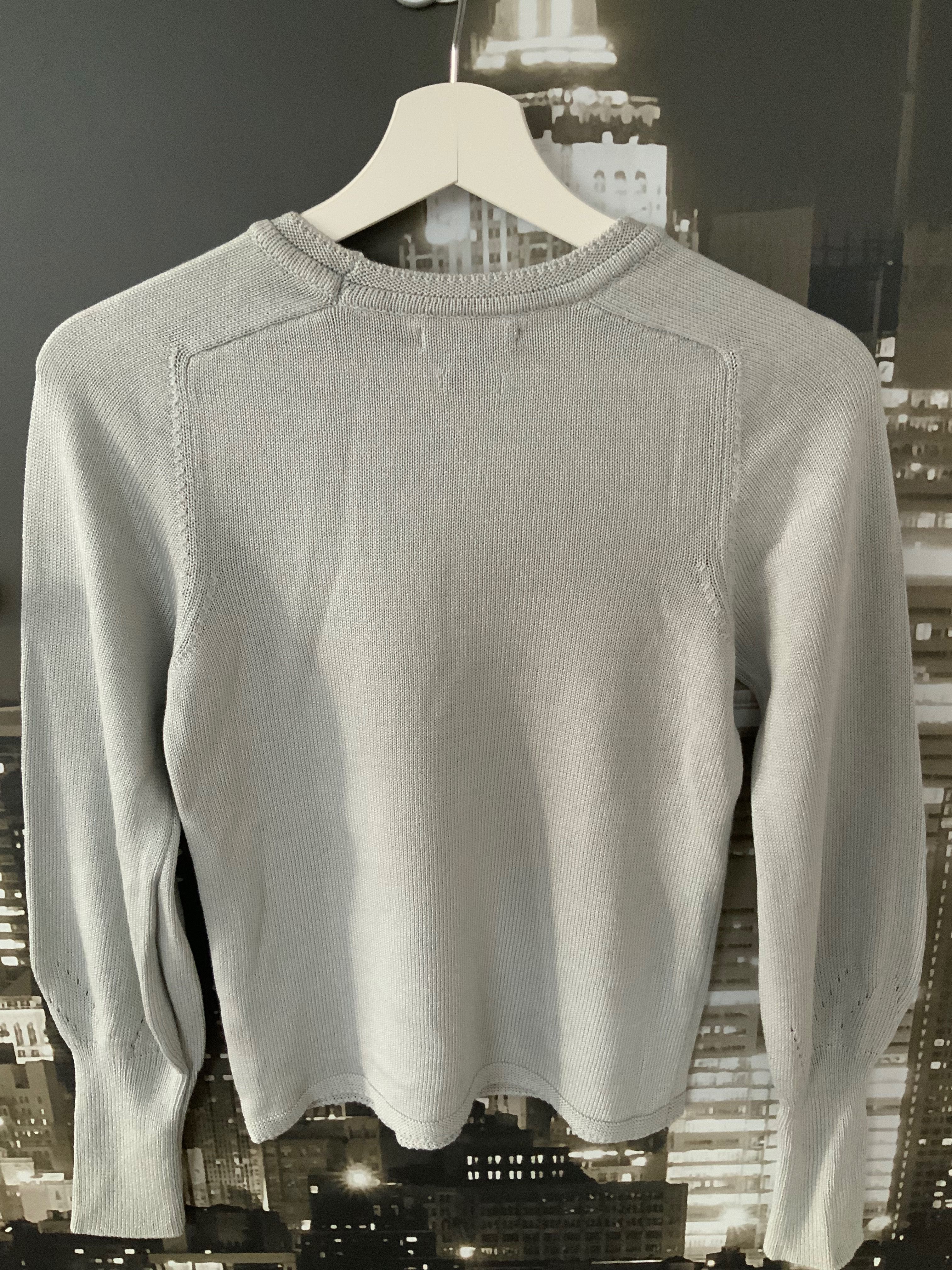 Sweter damski srebrny szary Massimo Dutti jak nowy S 36 wiskoza