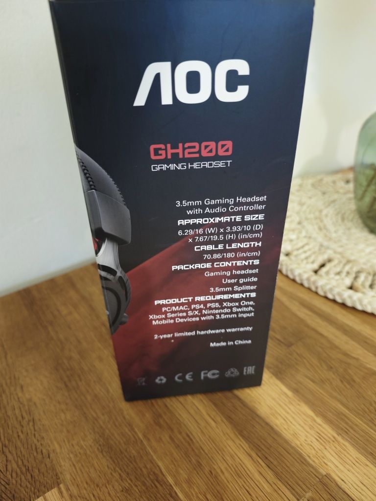 Auscultadores Gaming AOC gh200