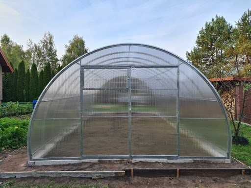 Szklarnia Tunel 4x8m, z poliwęglanu komorowego 4mm, profil 40x20mm