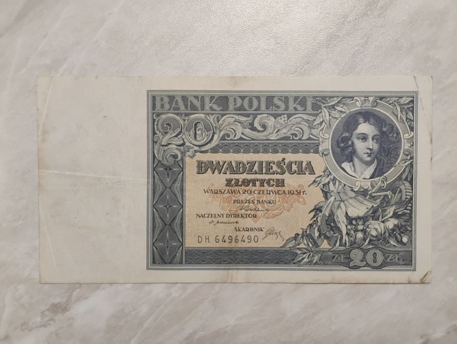 Banknot Polska - 20 zł z 1931 r.