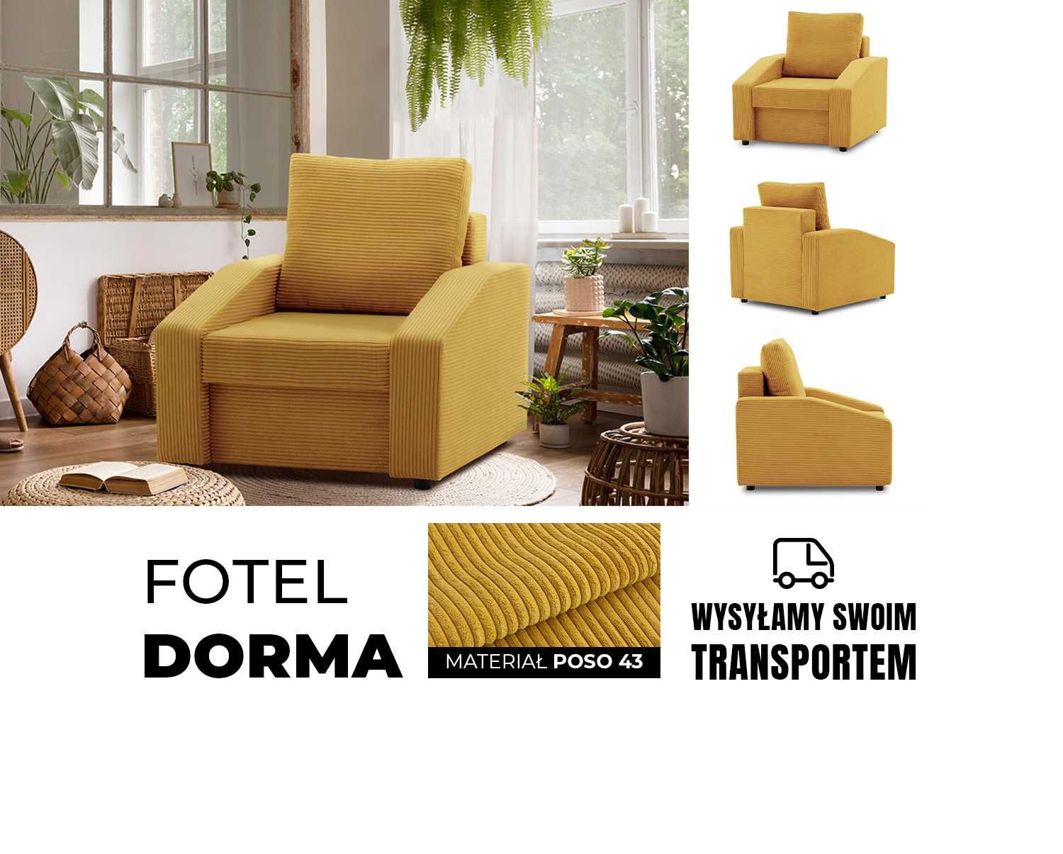 Fotel DORMA / sofa sofka kanapa kolekcja Dorma / SZYBKA DOSTAWA