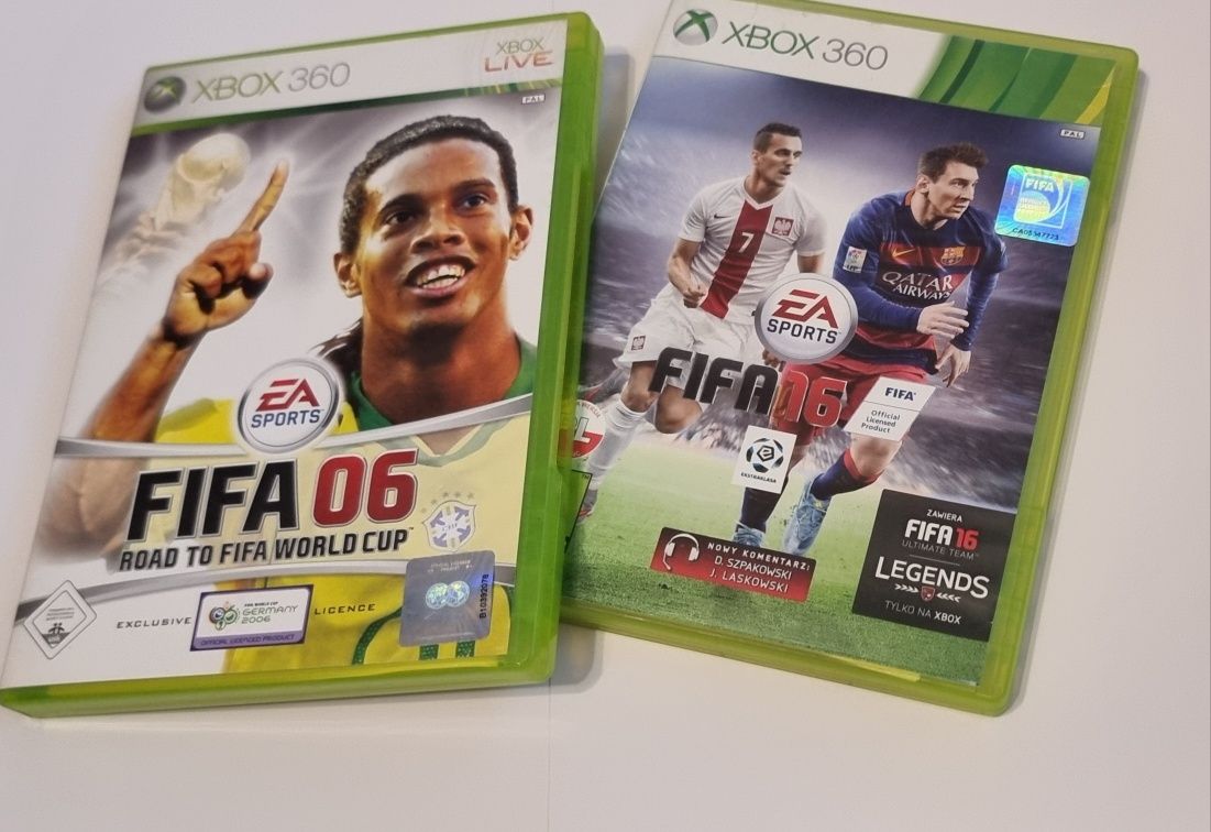 Dwie gry Fifa 06 Road To World Cup i Fifa 16 xbox 360