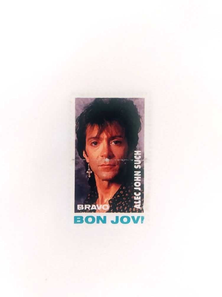Znaczek Bon Jovi Alec John Such vintage