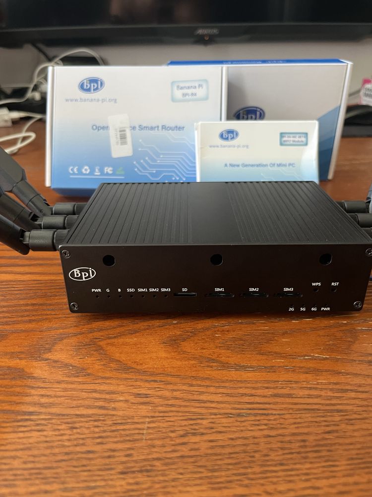 banana bpi-r4 + wifi 7 + 1tb nvme + gpon