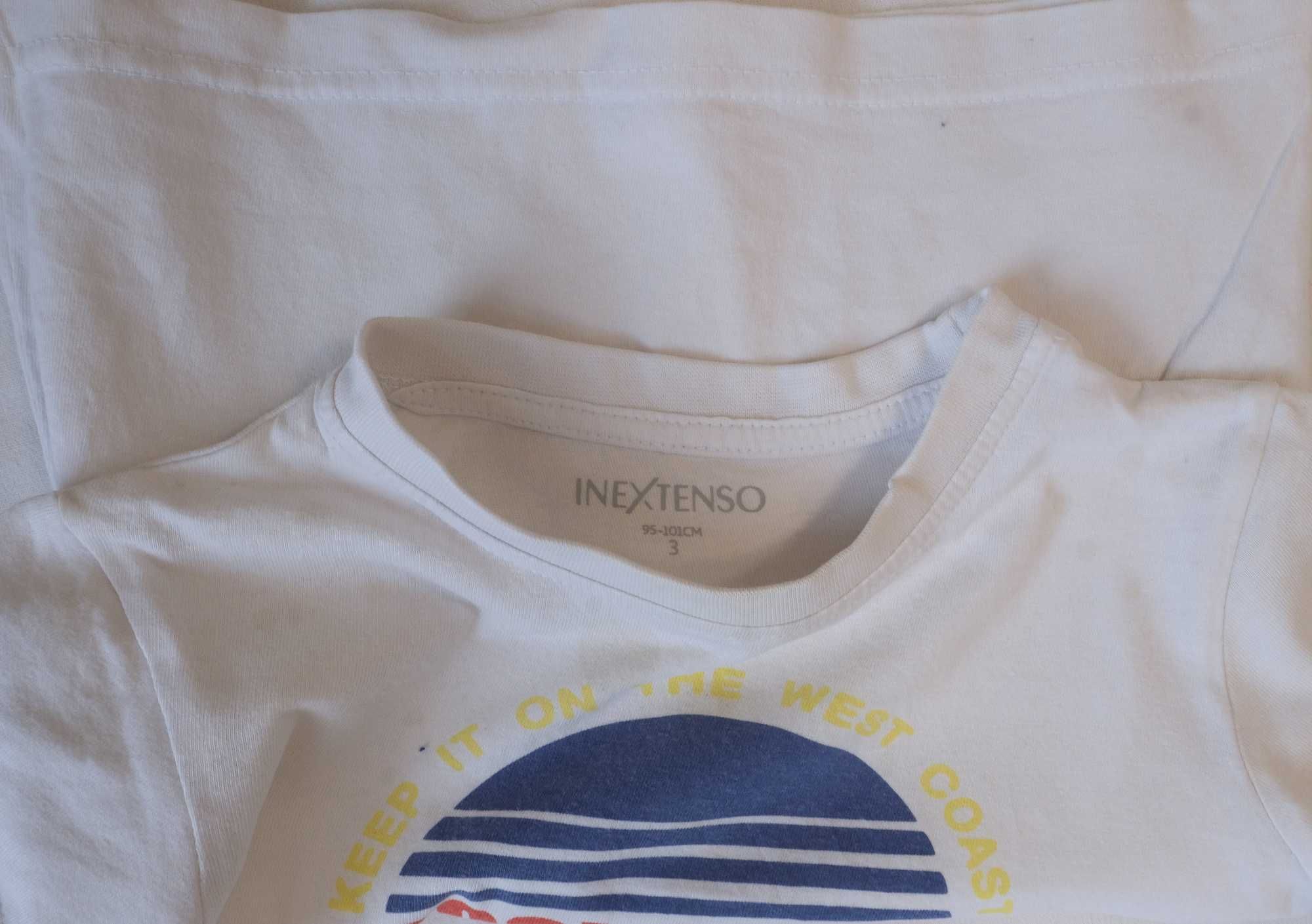 Koszulka z napisem cool skate retro t-shirt In Extenso biała letnia