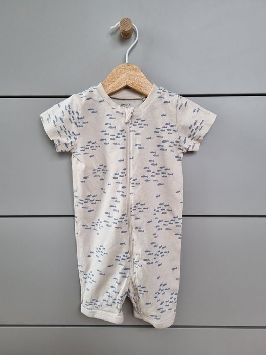 Rampers beżowy w rybki Lindex 62