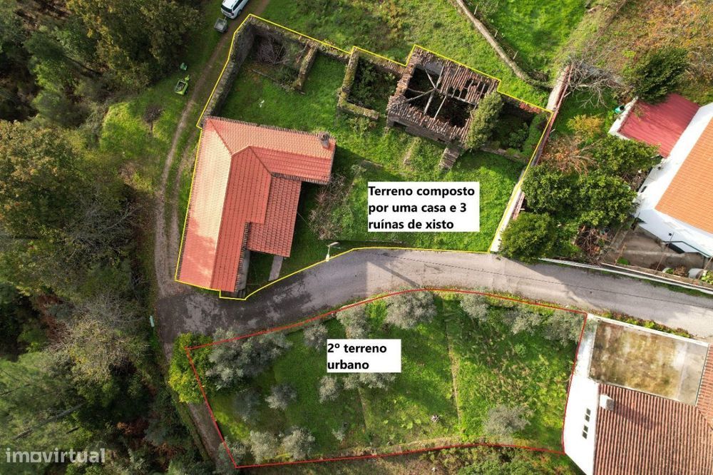 Casa rústica de 2 pisos, outras construções e terreno, Estevianas,Góis