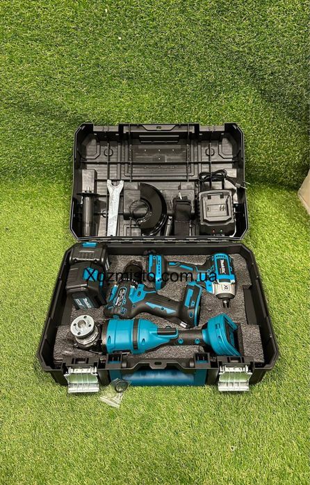 Набір 3в1 Makita 48V (ударний шуруповерт DHP485BL + болгарка+гайковерт
