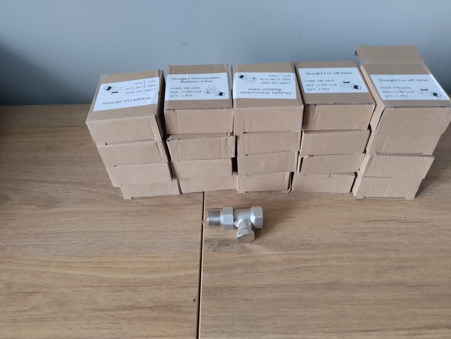zawór grzejnikowy odcinający prosty20sztuk.