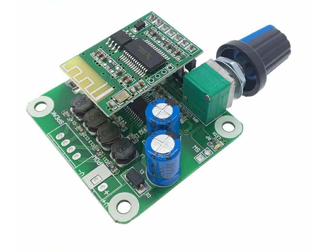 Усилитель стерео. аудио 2х15 W. Bluetooth 4,2 TPA3110. DC12-24 вольта.