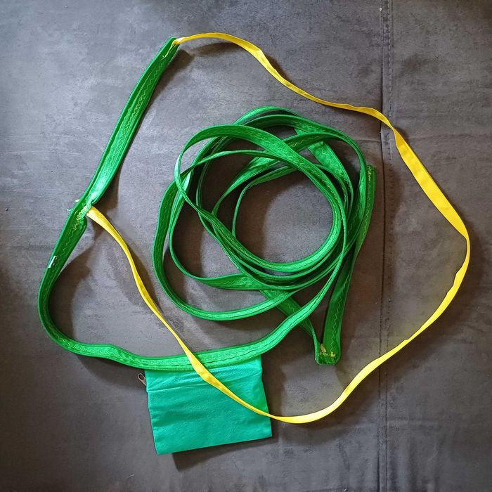 brazylijska torebka plażowa ZIPPER beżowa handmade Rio de Janeiro