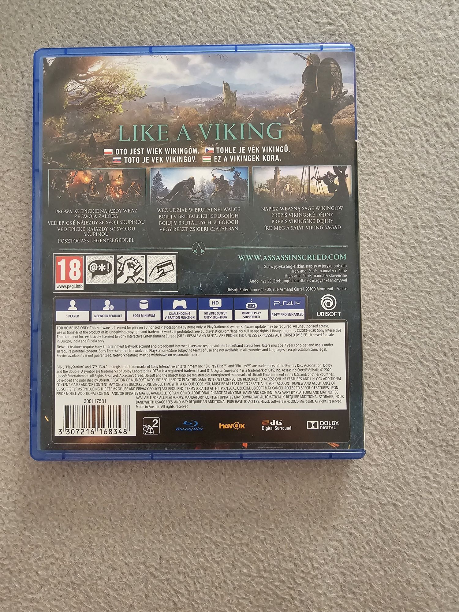 Assassin's creed Valhalla ps4/ps5 "Stan Idealny"