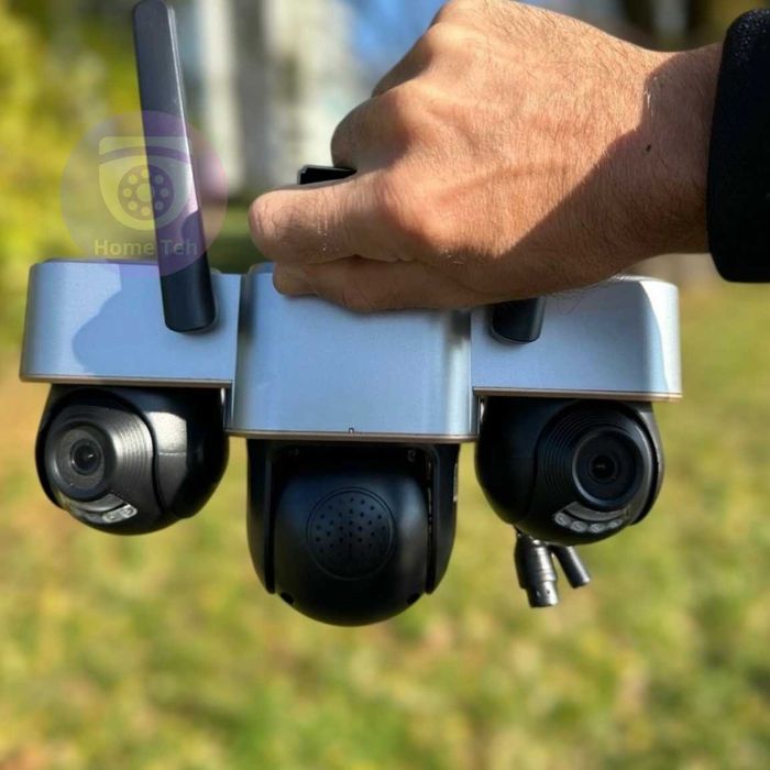 Всі три об'єктива повертаються. Вулична WiFi камера 15МП