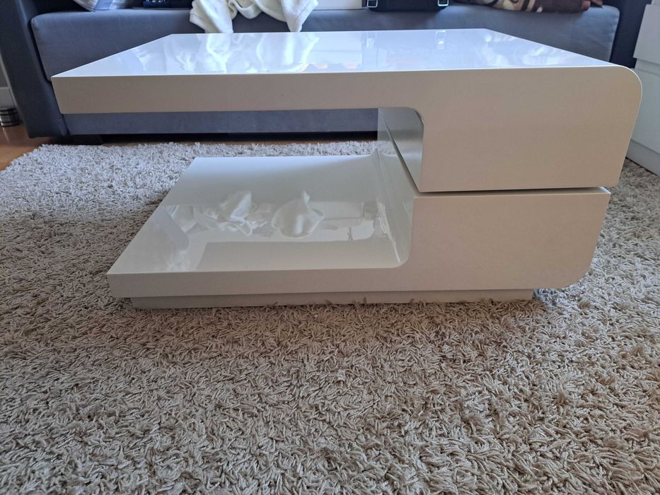 Stolik kawowy biały połysk