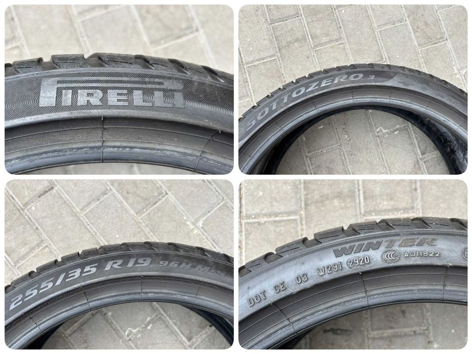 4 OPONY ZIMOWE Pirelli Sottozero 3 2X 255/35R19 2X 225/40R19 6MM 2020R