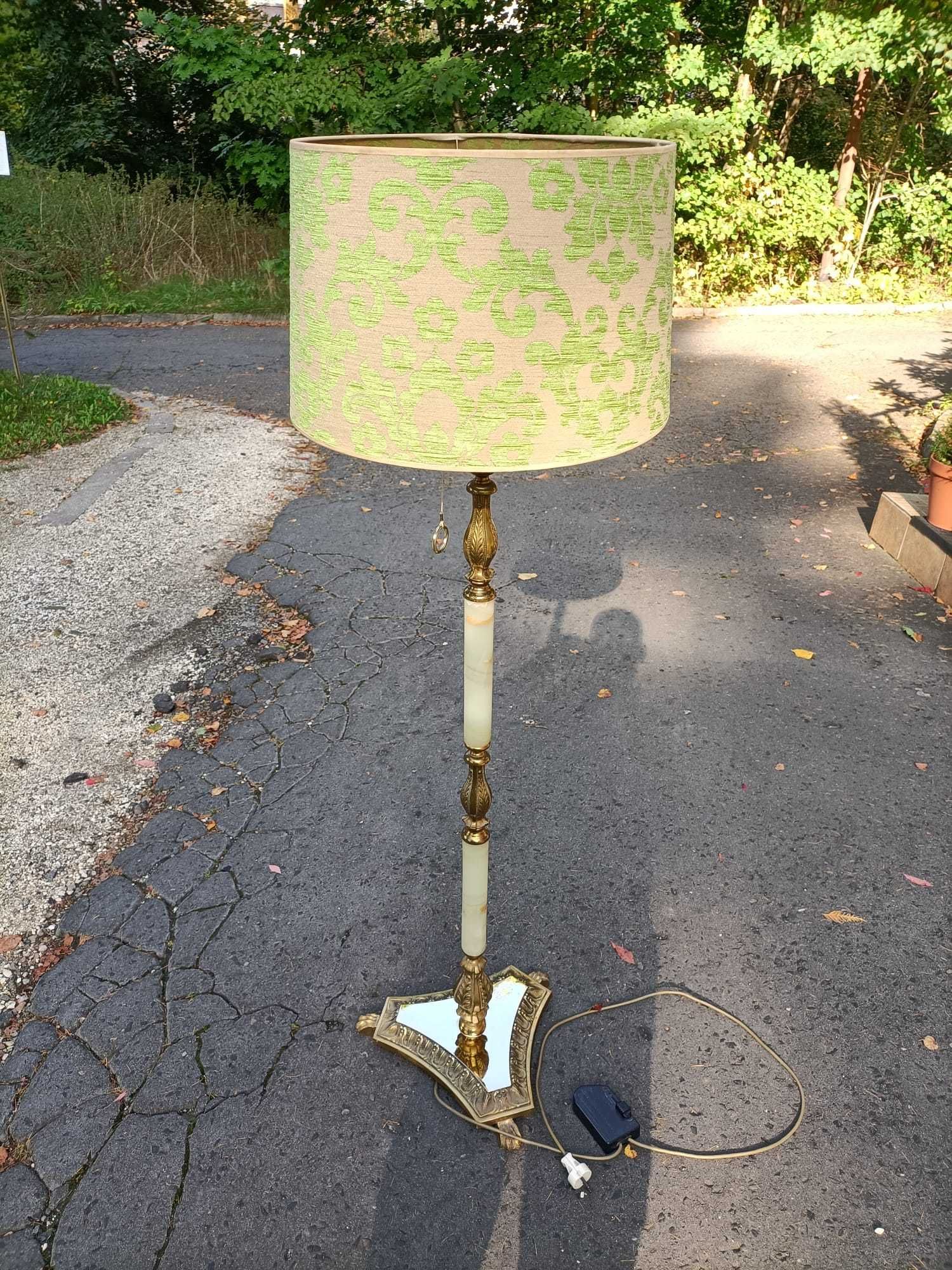 Lampa mosięzna stojaca