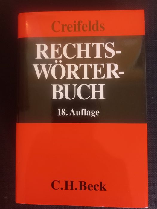 Rechtswörterbuch prawniczy slownik niemiecki