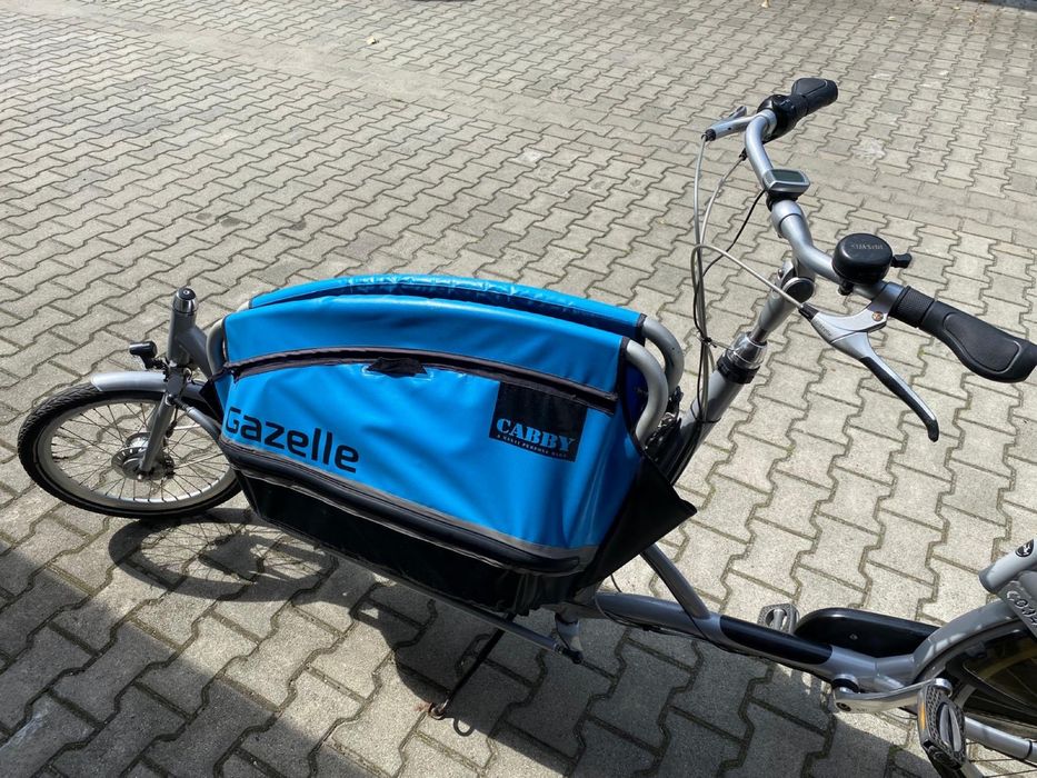 Rower towarowy Gazelle Cabby+osłona foliowa+adapter fotelika