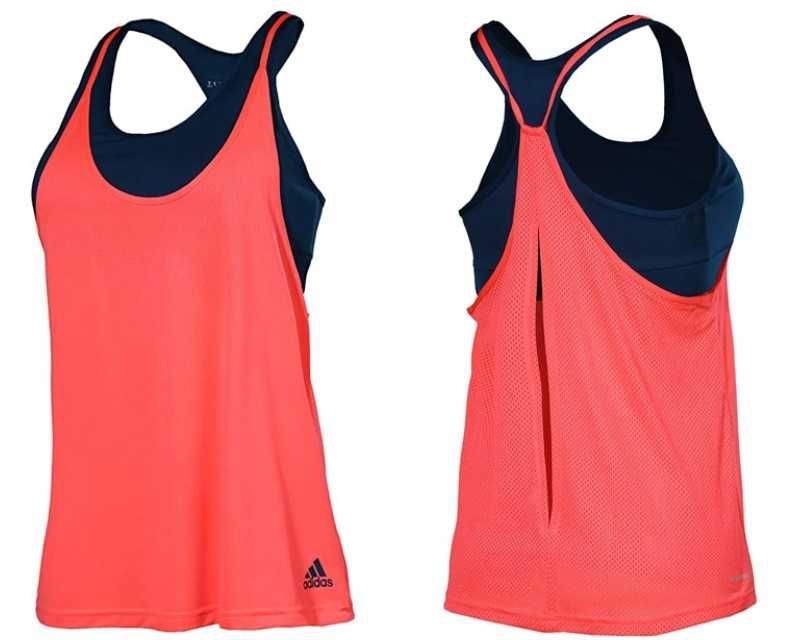 Adidas koszulka + top biustonosz sportowy 2w1 NOWE ORYGINALNE L/XL