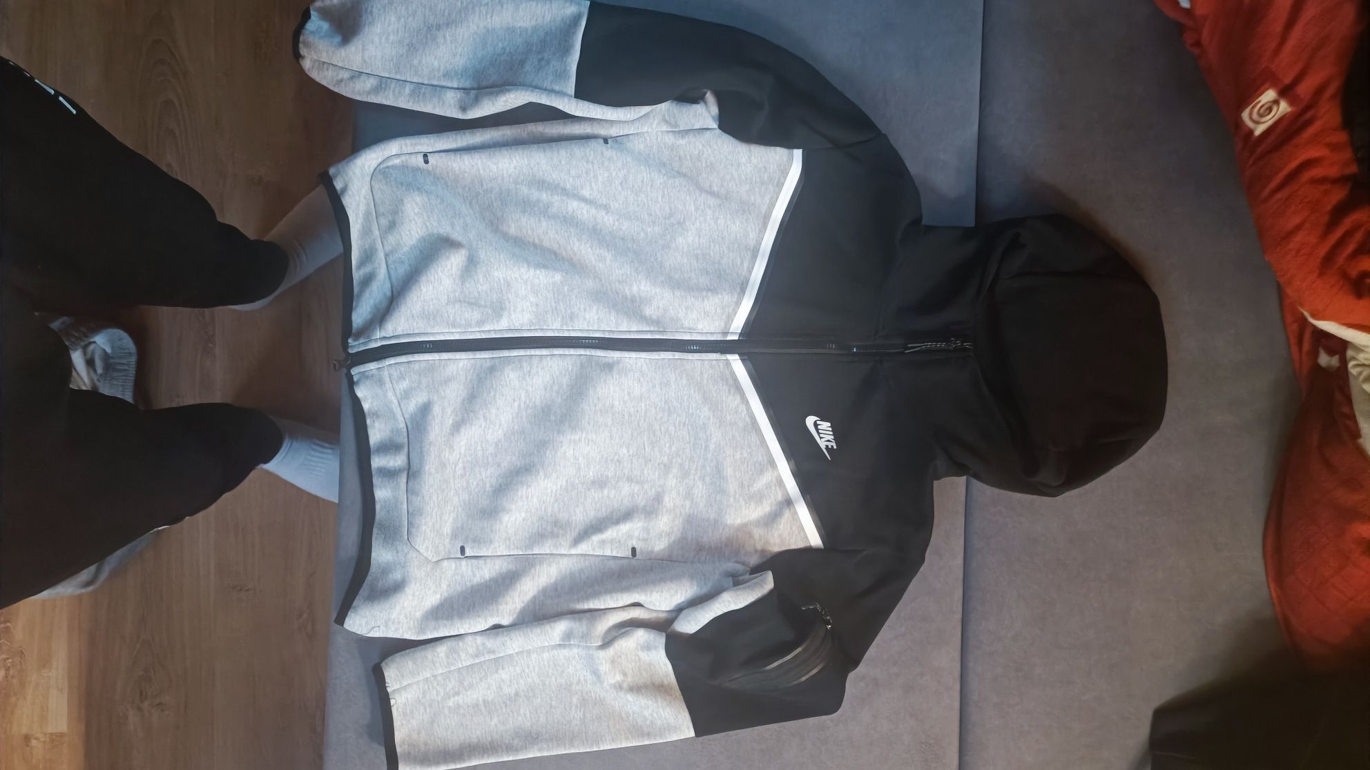 Nike Tech Fleece Srebny Melanż L