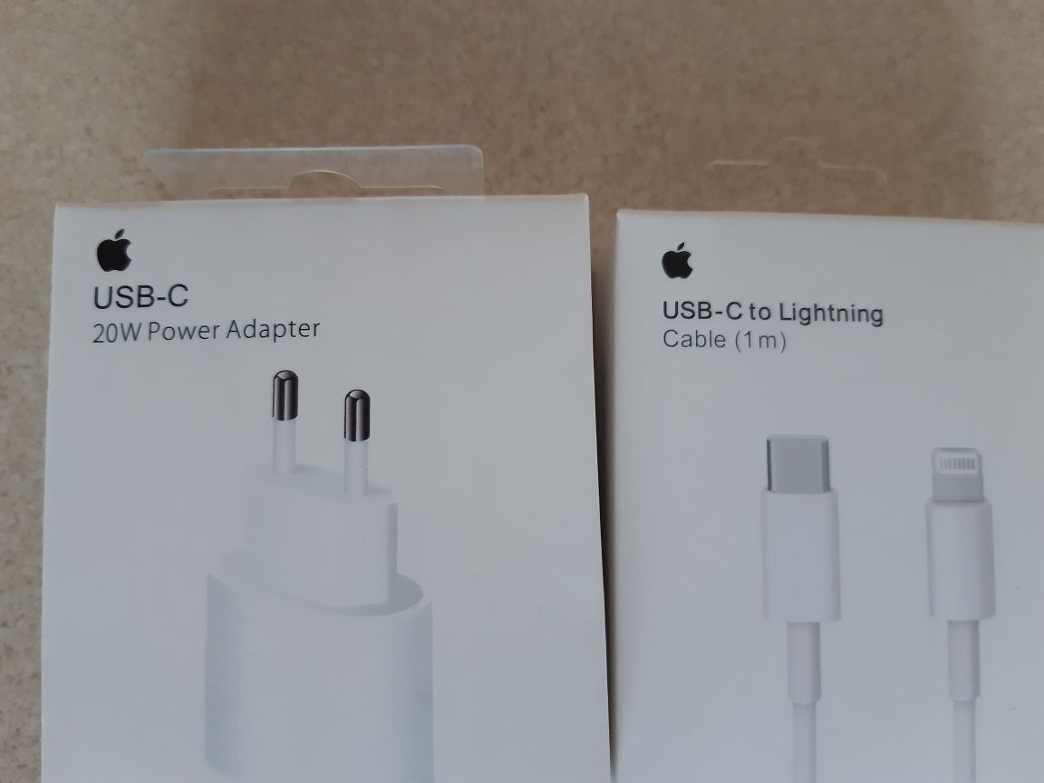 Zasilacz USB-C 20W Power Adapter do iPhone NOWY Kostka Zasilacz kabel