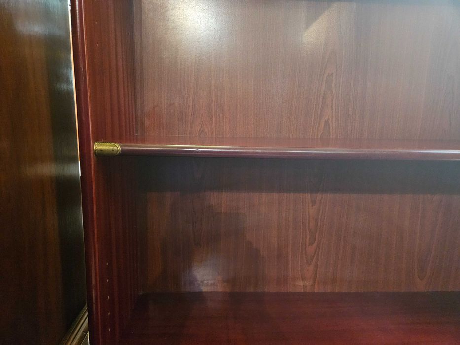 Secretária / Estante em madeira - óptimo estado geral