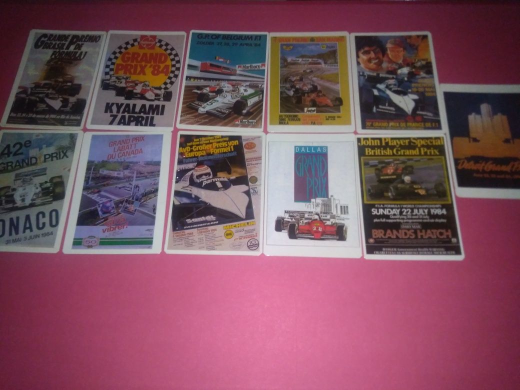 Formula 1 - 11 calendários de cartazes 1984