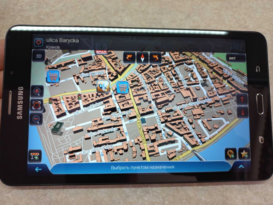 Потужна вантажна GPS навігація TIR / ADR Samsung 7". 4G. Карти 2025р!