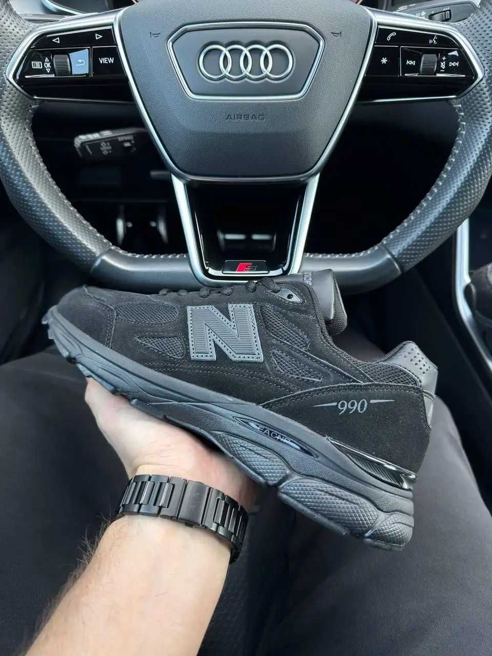 Нові Чоловічі кросівки New Balance 990 All Black мужские кроссовки