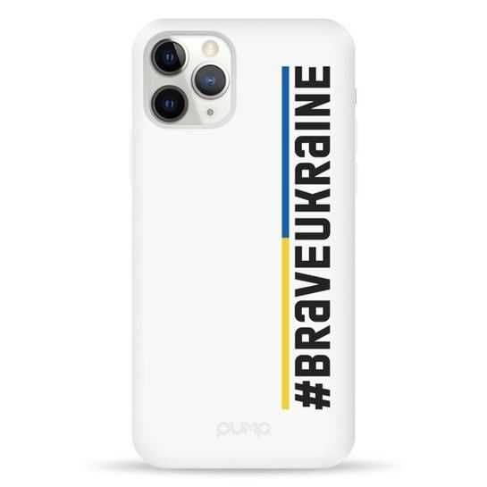 Чехол Pump Silicone Minimalistic Case "BRAVE UKRAINE" на iPhone 11 Pro