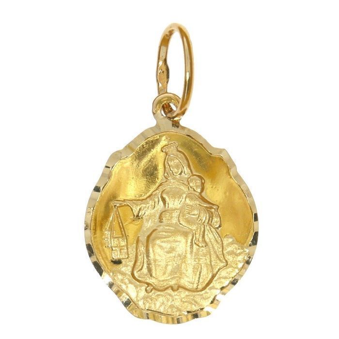 Złoty medalik pr. 585 duży Szkaplerz Matka Boża Szkaplerzna ZM110