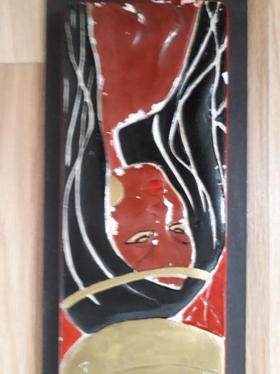 Płaskorzeźba unikat ok 50lat kolekcja 46x14cm