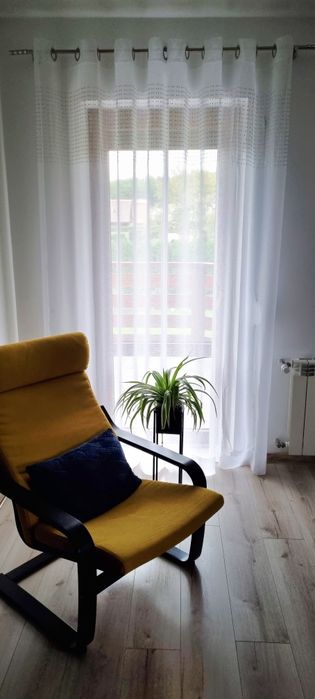 Firana biała z dżetami Eurofirany 140x226