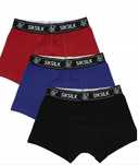 Multi 3Pk Boxer - Czarny Granatowy Bordowy Rozmiar Xs