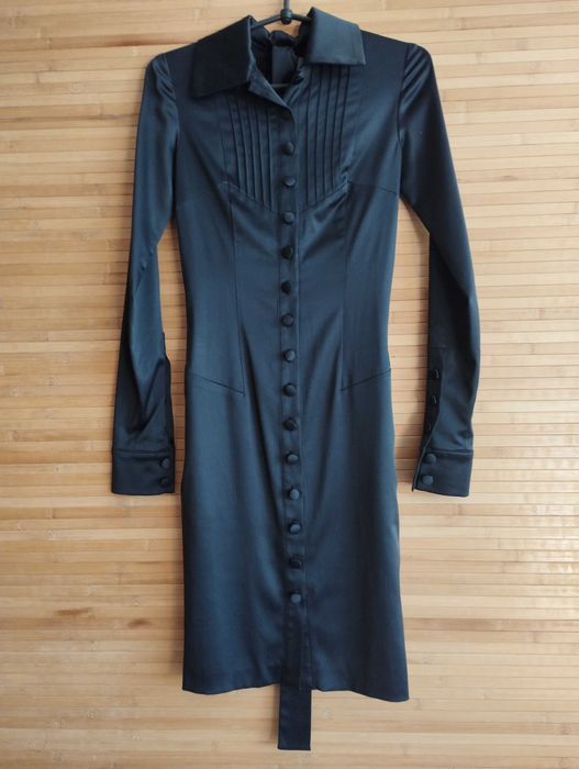 Платье-футляр, стрейч. Вэнздей (готик) стайл