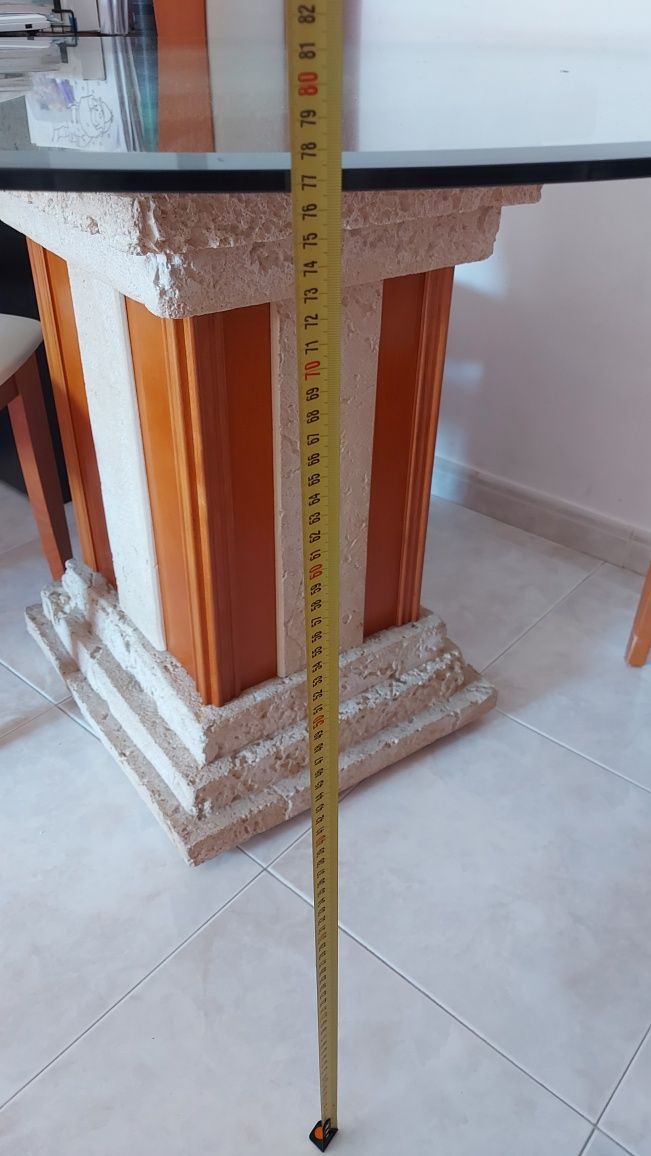 Mesa de vidro 120cm.