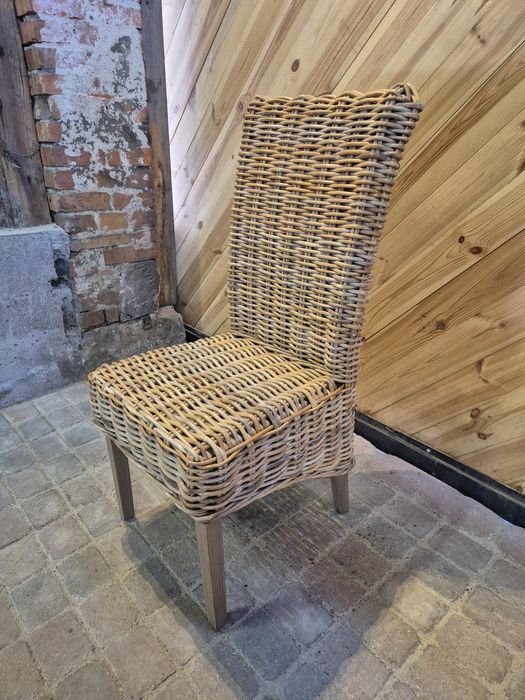 4szt Krzesło rattanowe naturalne | Ogród | Weranda | Restauracja